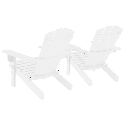 vidaXL Garden Chair | White | Solid fir wood | Regular | Ergonomic