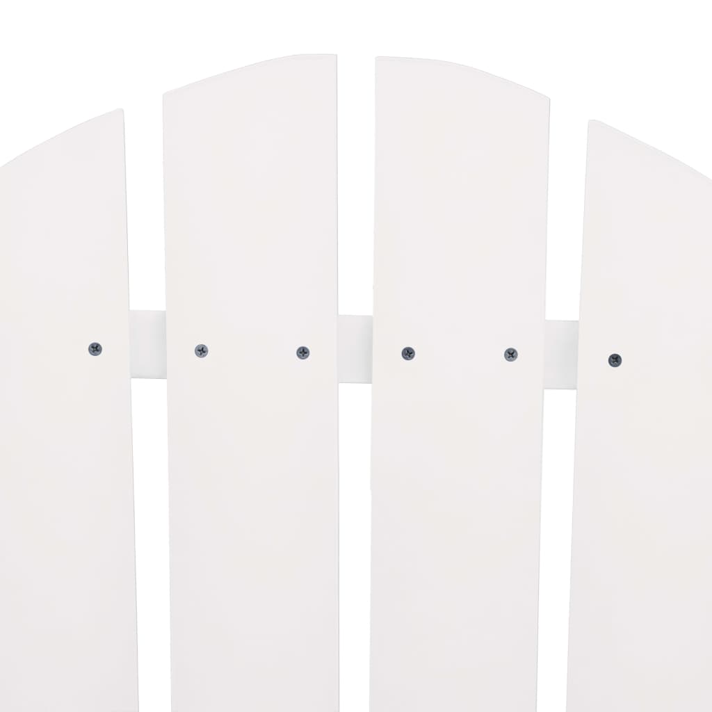 vidaXL Garden Chair | White | Solid fir wood | Regular | Ergonomic