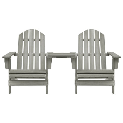 vidaXL Garden Chair | Grey | Solid Fir Wood | Regular | Durable