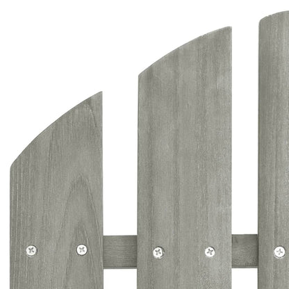 vidaXL Garden Chair | Grey | Solid Fir Wood | Regular | Durable