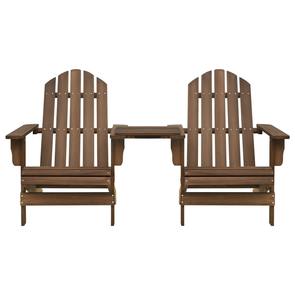 vidaXL Garden Chair | Brown | Solid fir wood | Standard | Ergonomic