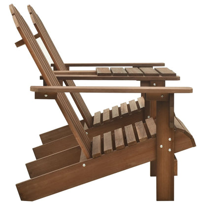 vidaXL Garden Chair | Brown | Solid fir wood | Standard | Ergonomic