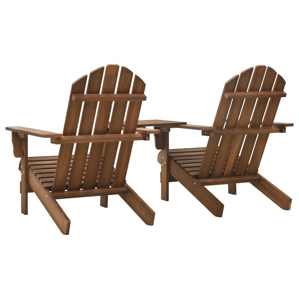 vidaXL Garden Chair | Brown | Solid fir wood | Standard | Ergonomic