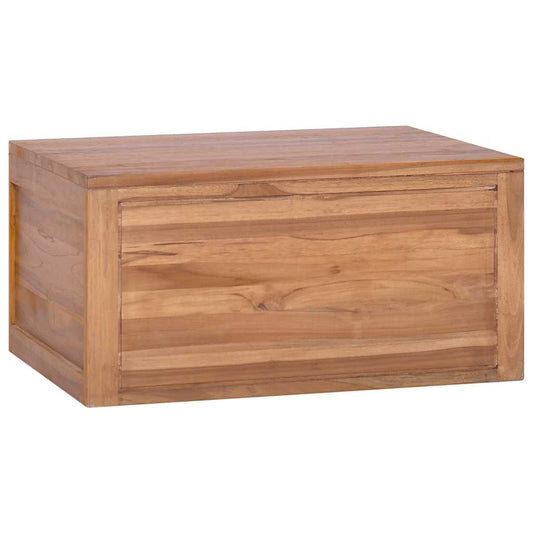 vidaXL Wall-mounted Bathroom Cabinet 60x45x30 cm Solid Teak Wood