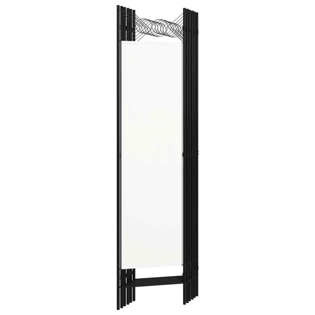 vidaXL 6-Panel Room Divider White 240x180 cm