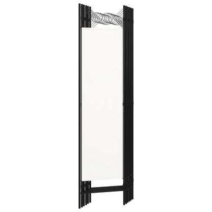 vidaXL 6-Panel Room Divider White 240x180 cm