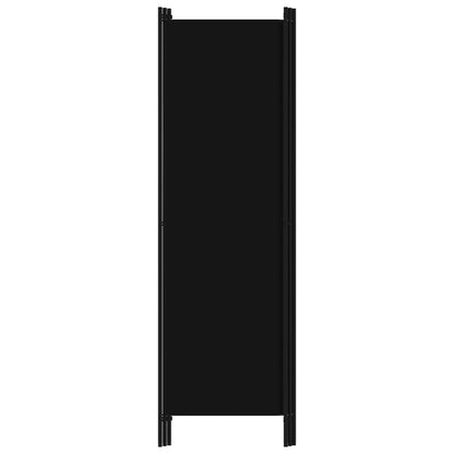 vidaXL 3-Panel Room Divider Black 150x180 cm