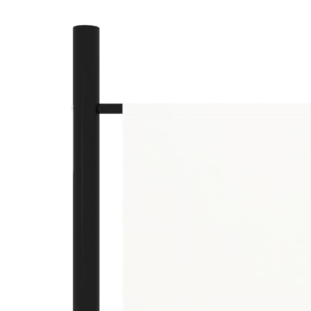 vidaXL 4-Panel Room Divider White 200x180 cm