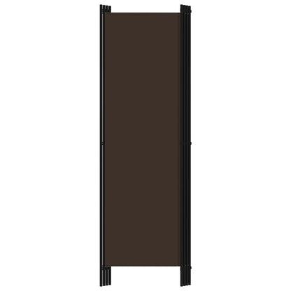vidaXL 4-Panel Room Divider Brown 200x180 cm