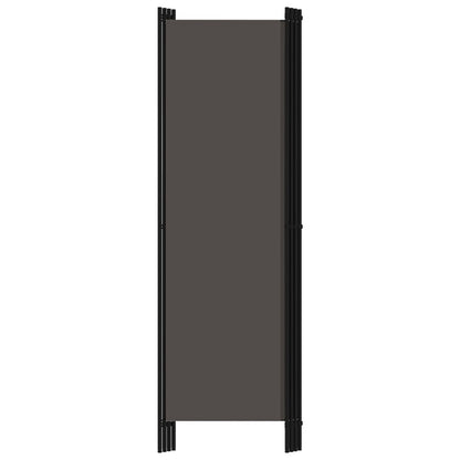 vidaXL 4-Panel Room Divider Anthracite 200x180 cm