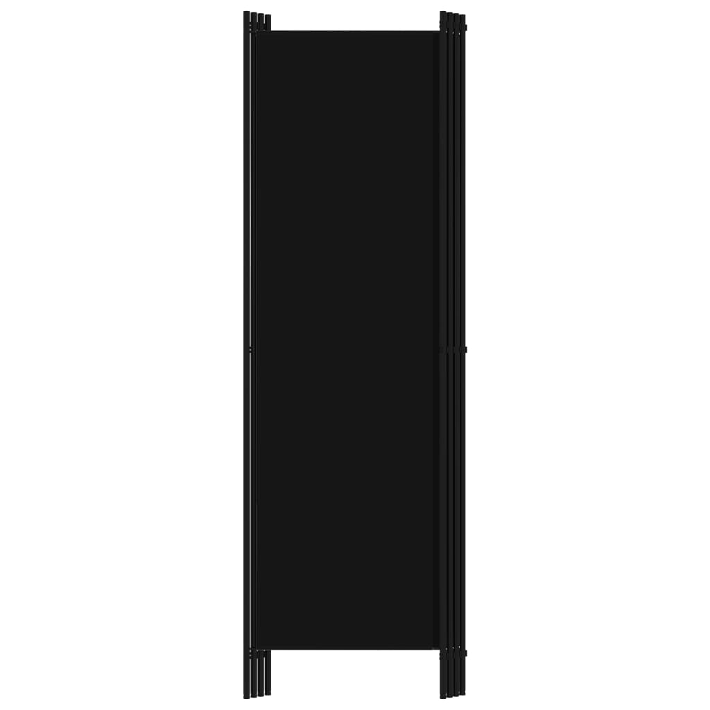 vidaXL 4-Panel Room Divider Black 200x180 cm