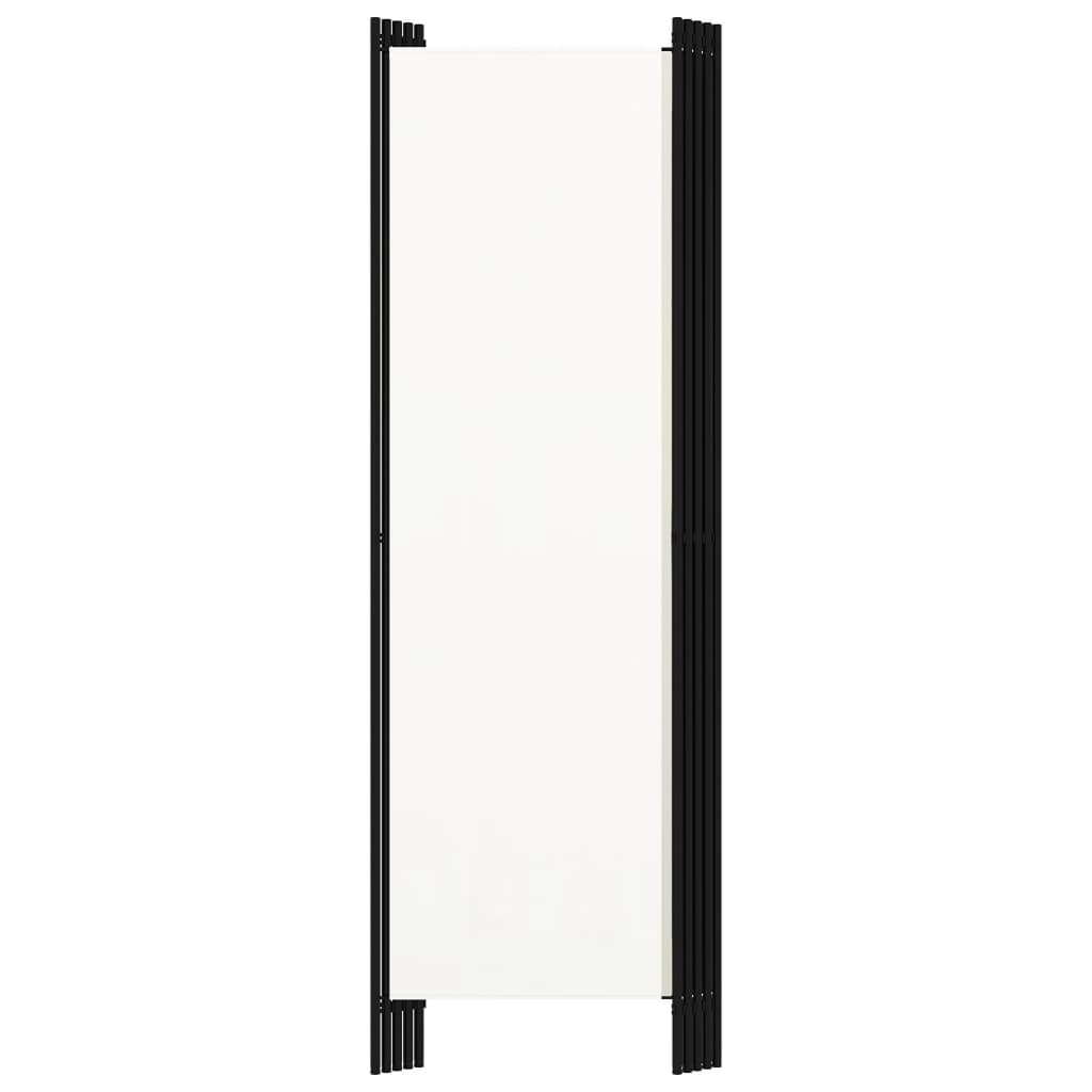 vidaXL 5-Panel Room Divider White 250x180 cm