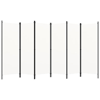 vidaXL 6-Panel Room Divider White 300x180 cm