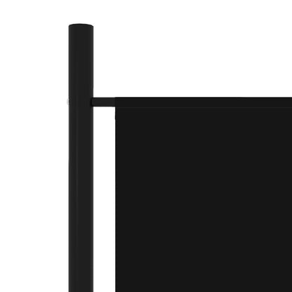 vidaXL 6-Panel Room Divider Black 300x180 cm