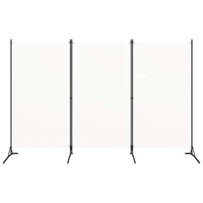 vidaXL 3-Panel Room Divider White 260x180 cm