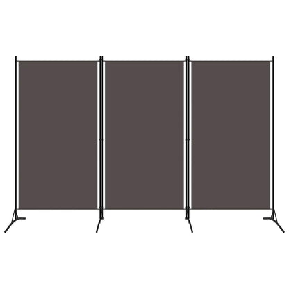 vidaXL 3-Panel Room Divider Anthracite 260x180 cm