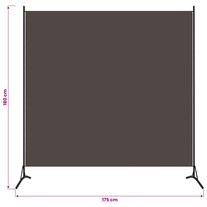 vidaXL 1-Panel Room Divider Brown 175x180 cm