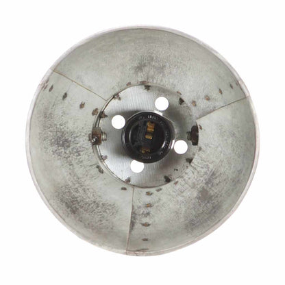 vidaXL Wall Lamp | Silver and brown | Iron and solid mango wood | Medium