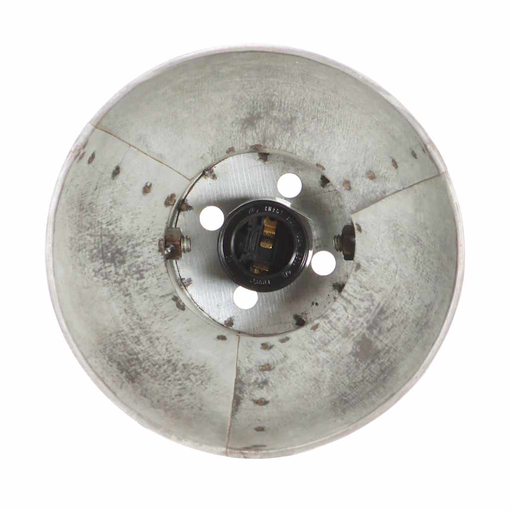 320502 vidaXL Industrial Wall Lamp Silver 65x25 cm E27
