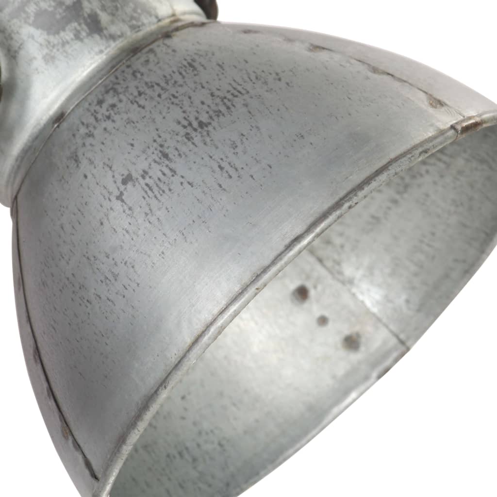 vidaXL Industrial Wall Lamp Silver 45x25 cm E27