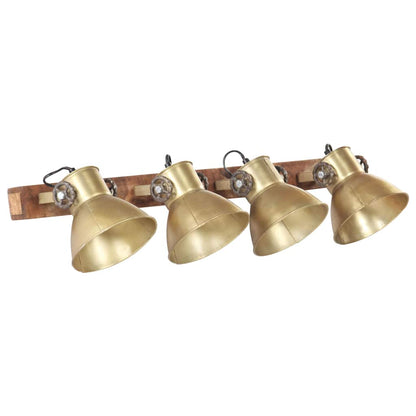 320506 vidaXL Industrial Wall Lamp Brass 90x25 cm E27