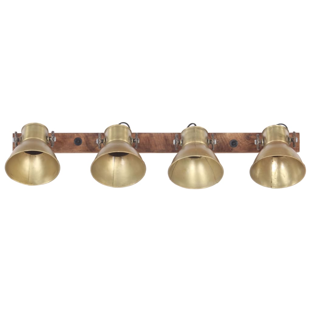 320506 vidaXL Industrial Wall Lamp Brass 90x25 cm E27