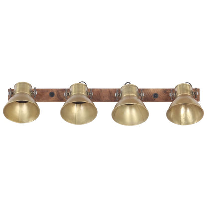 320506 vidaXL Industrial Wall Lamp Brass 90x25 cm E27