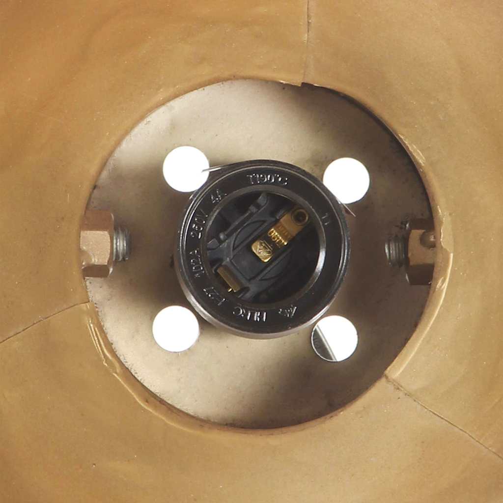 320506 vidaXL Industrial Wall Lamp Brass 90x25 cm E27
