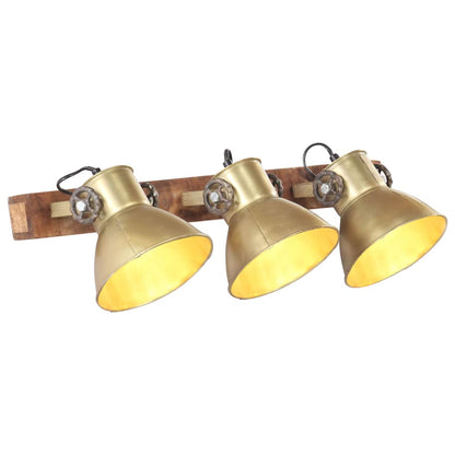 320507 vidaXL Industrial Wall Lamp Brass 65x25 cm E27