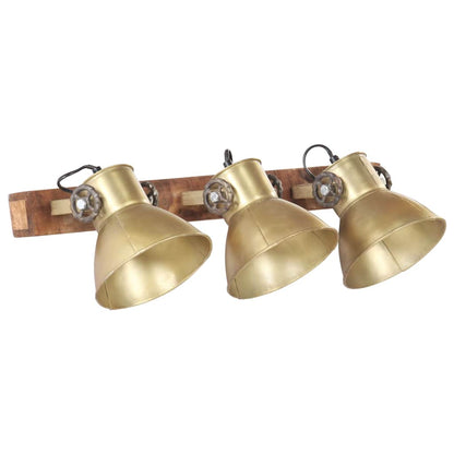 320507 vidaXL Industrial Wall Lamp Brass 65x25 cm E27