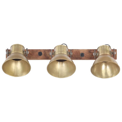 320507 vidaXL Industrial Wall Lamp Brass 65x25 cm E27