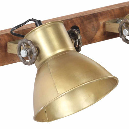 320507 vidaXL Industrial Wall Lamp Brass 65x25 cm E27