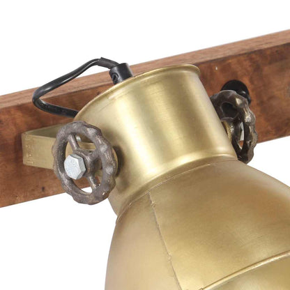 320507 vidaXL Industrial Wall Lamp Brass 65x25 cm E27