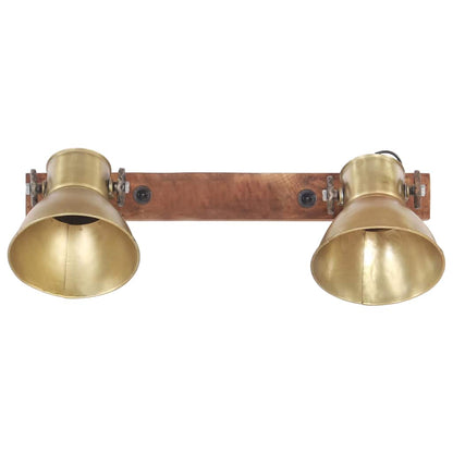 320508 vidaXL Industrial Wall Lamp Brass 45x25 cm E27