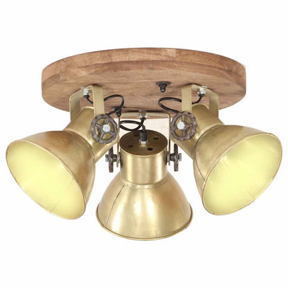 320510 vidaXL Industrial Ceiling Lamp 25 W Brass 42x27cm E27