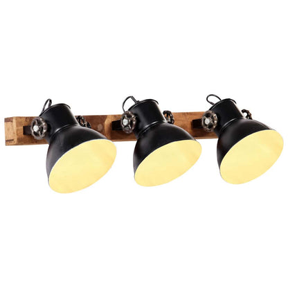 320512 vidaXL Industrial Wall Lamp Black 65x25 cm E27