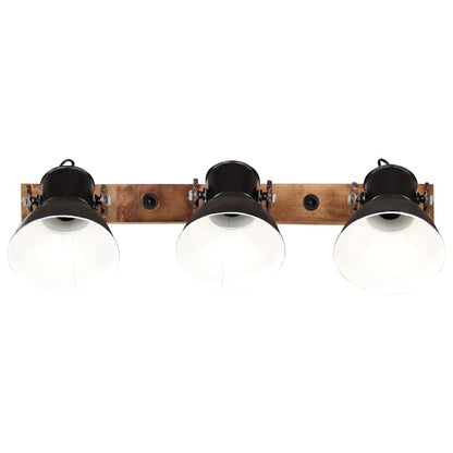 320512 vidaXL Industrial Wall Lamp Black 65x25 cm E27