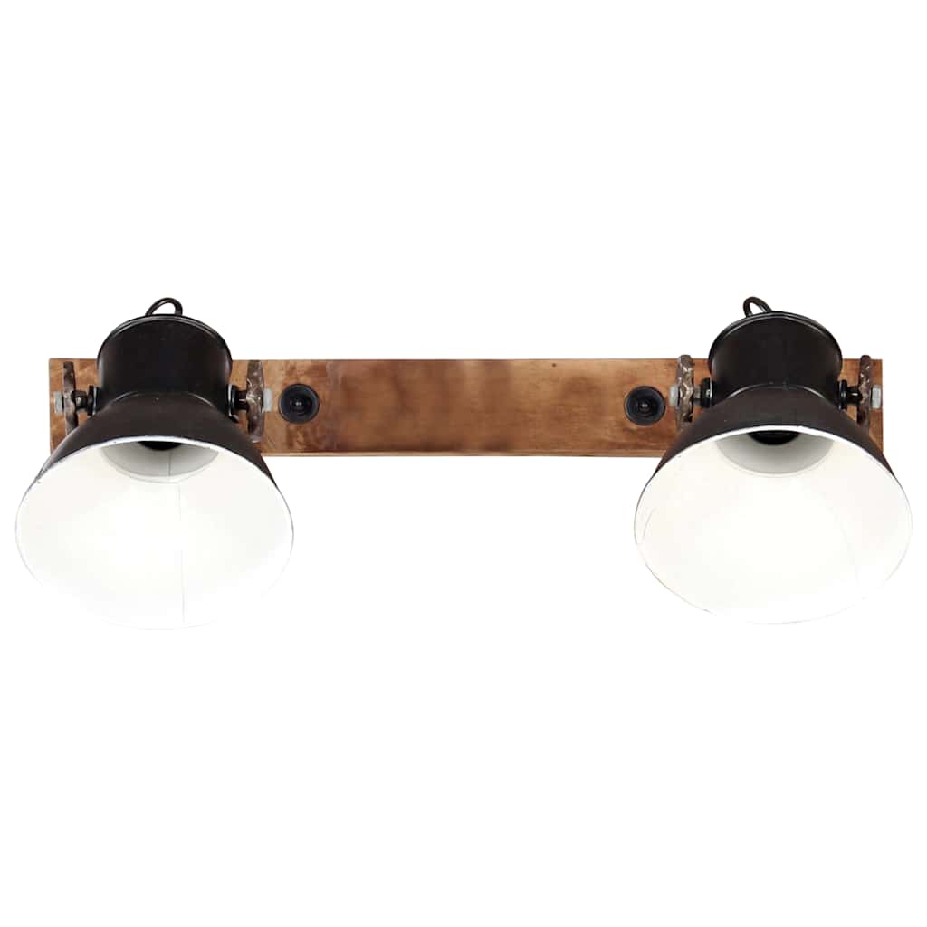 320513 vidaXL Industrial Wall Lamp Black 45x25 cm E27