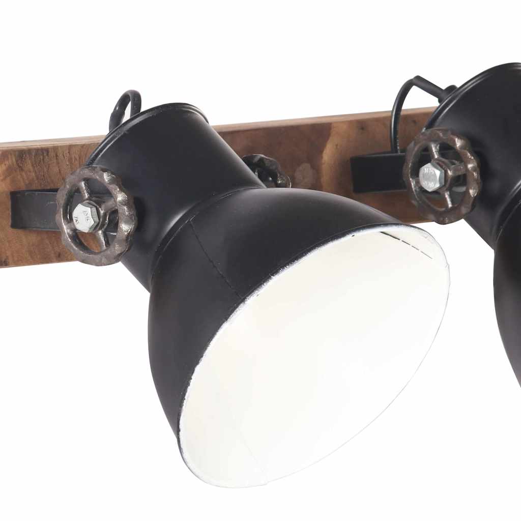 320513 vidaXL Industrial Wall Lamp Black 45x25 cm E27