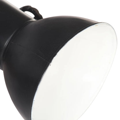 vidaXL Industrial Wall Lamp Black 45x25 cm E27