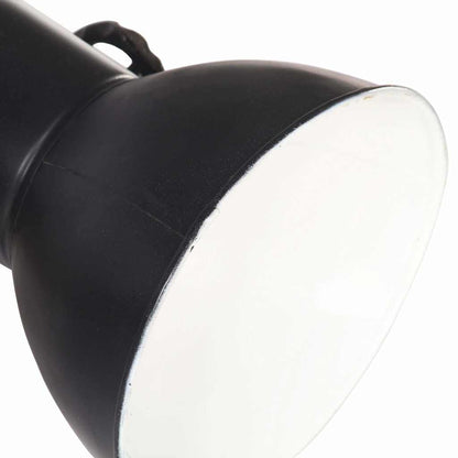 320513 vidaXL Industrial Wall Lamp Black 45x25 cm E27