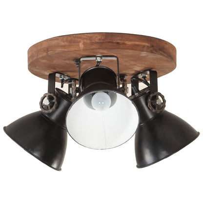 320515 vidaXL Industrial Ceiling Lamp 25 W Black 42x27 cm E27