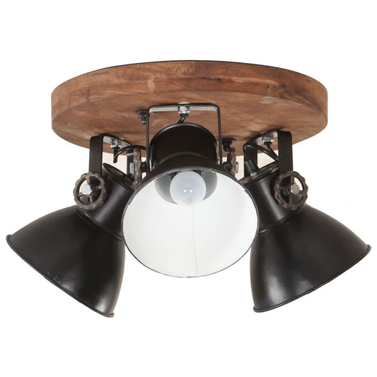320515 vidaXL Industrial Ceiling Lamp 25 W Black 42x27 cm E27