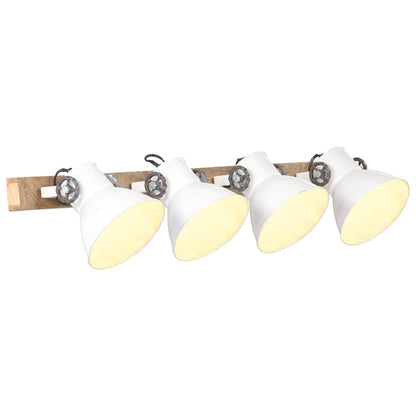 320516 vidaXL Industrial Wall Lamp White 90x25 cm E27