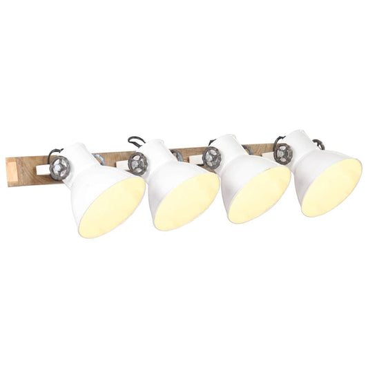 320516 vidaXL Industrial Wall Lamp White 90x25 cm E27