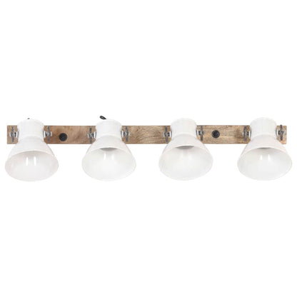 320516 vidaXL Industrial Wall Lamp White 90x25 cm E27