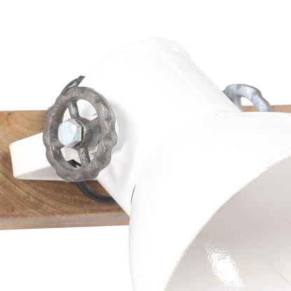 320516 vidaXL Industrial Wall Lamp White 90x25 cm E27
