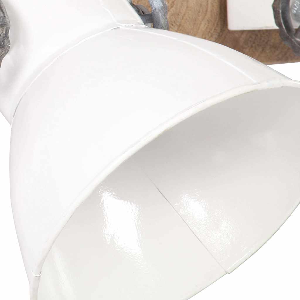 320516 vidaXL Industrial Wall Lamp White 90x25 cm E27
