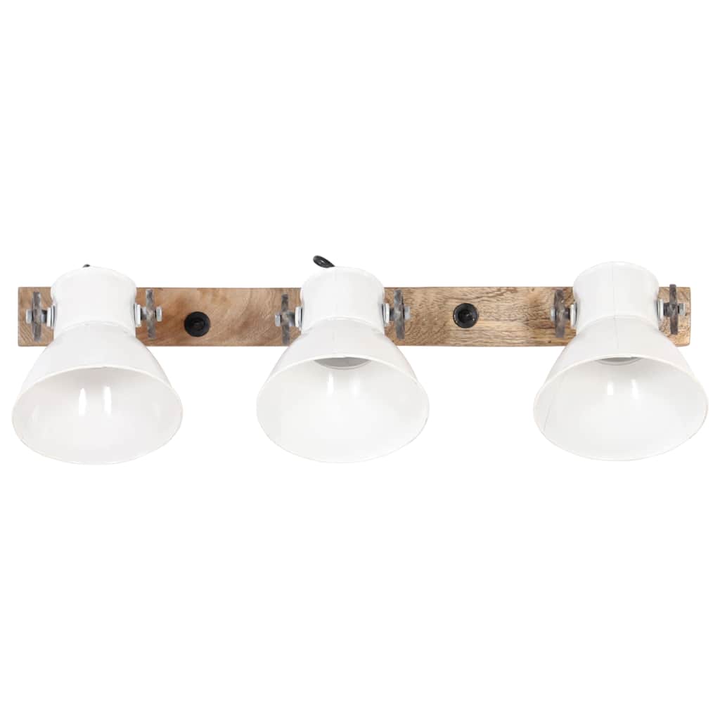 320517 vidaXL Industrial Wall Lamp White 65x25 cm E27