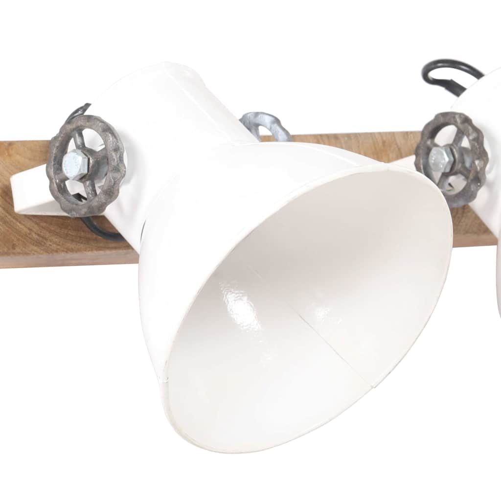 320517 vidaXL Industrial Wall Lamp White 65x25 cm E27